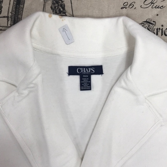 Chaps ​Open-Front Cotton-Blend Jacket - Picture 3 of 9